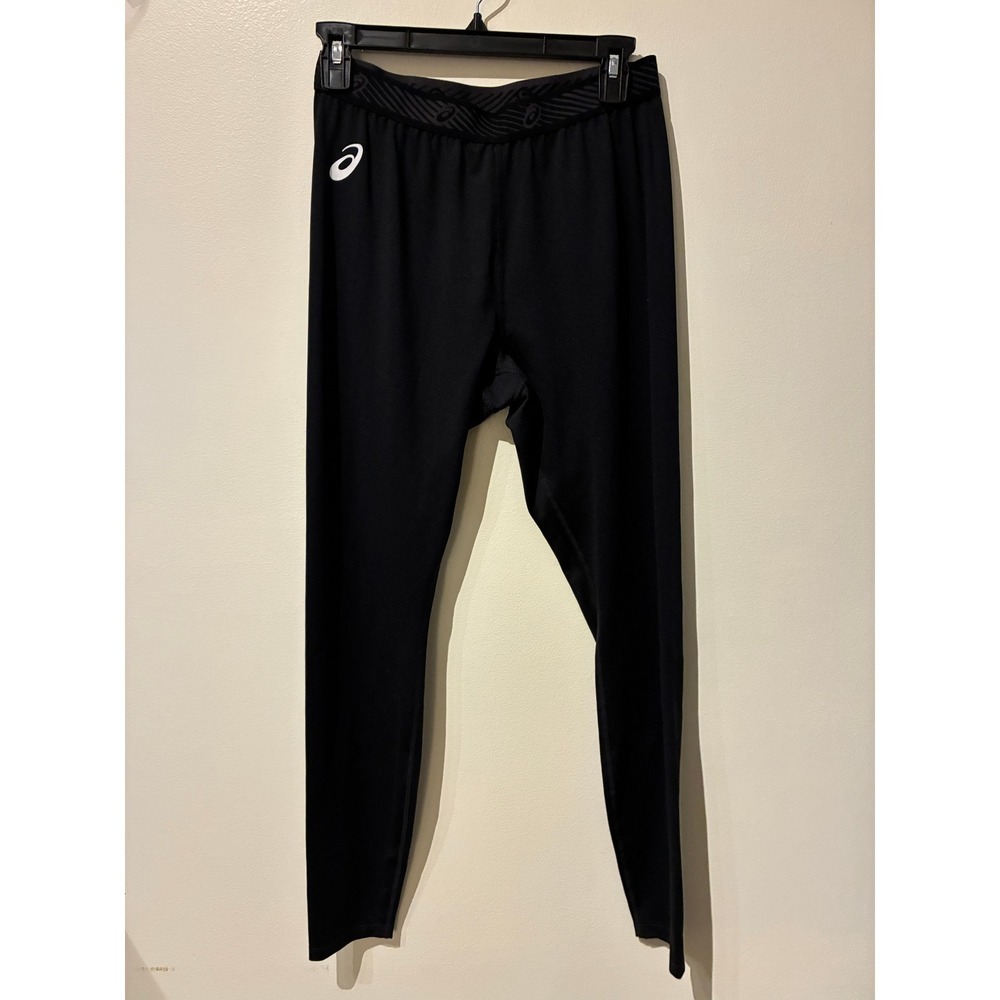 ASICS Womens Black Performance Running Leggings Size‎ Large L